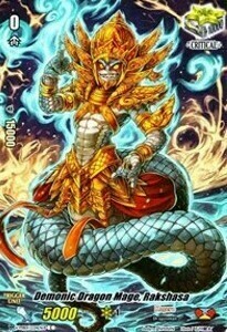 Demonic Dragon Mage, Rakshasa [V Format] Card Front