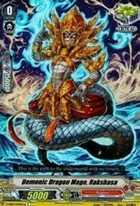 Demonic Dragon Mage, Rakshasa [V Format] Card Front