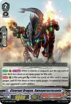 Clearout Dragon, Sweeperacrocanto [V Format] Card Front