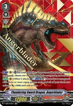 Thundering Sword Dragon, Angerblader Card Front