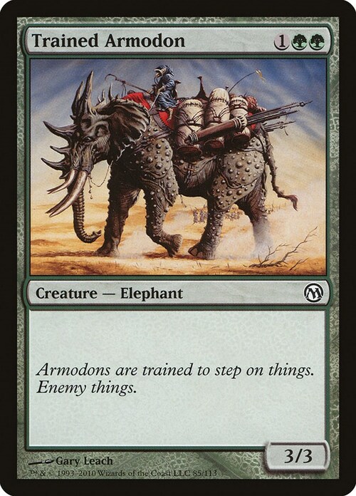 Trained Armodon Card Front