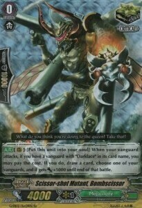 Scissor-shot Mutant, Bombscissor [G Format] Card Front