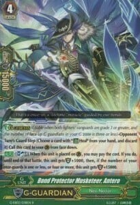 Bond Protector Musketeer, Antero Card Front