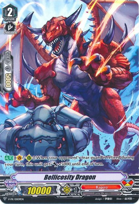 Bellicosity Dragon [V Format] Card Front