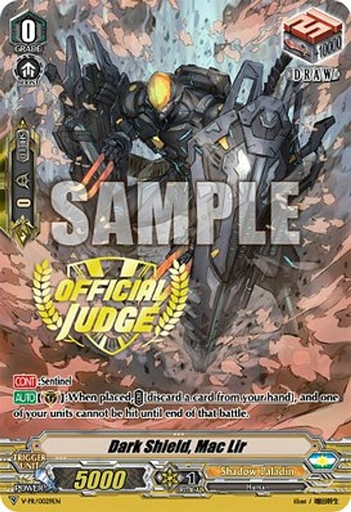 Dark Shield, Mac Lir [V Format] Card Front