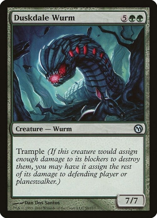 Wurm di Valle Oscura Card Front