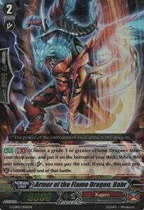 Armor of the Flame Dragon, Bahr Card Front