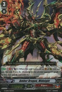 Amber Dragon, Midnight [G Format] Card Front