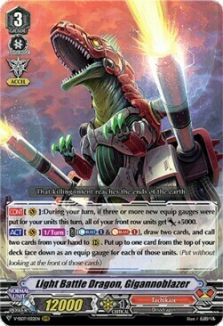 Light Battle Dragon, Gigannoblazer [V Format] Card Front