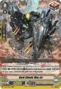 Dark Shield, Mac Lir [V Format] Card Front