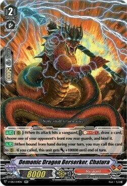 Demonic Dragon Berserker, Chatura Card Front