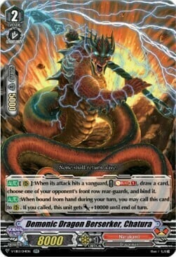 Demonic Dragon Berserker, Chatura Card Front