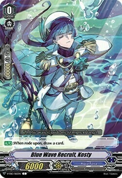 Blue Wave Recruit, Kosty [V Format] Card Front
