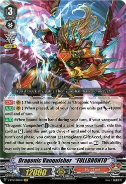 Dragonic Vanquisher “FULLBRONTO” [V Format] Card Front