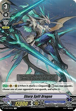 Sharp Split Dragon Card Front
