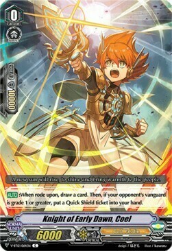 Knight of Early Dawn, Coel Card Front
