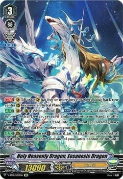 Holy Heavenly Dragon, Eosanesis Dragon [V Format] Card Front