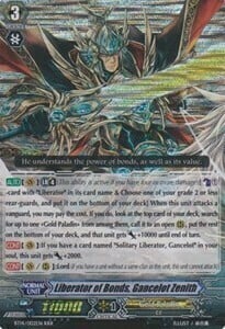 Liberator of Bonds, Gancelot Zenith Card Front