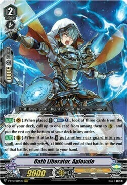 Oath Liberator, Aglovale [V Format] Card Front