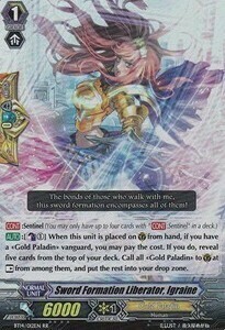 Sword Formation Liberator, Igraine Card Front