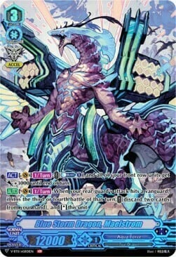 Blue Storm Dragon, Maelstrom [V Format] Card Front