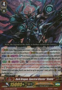 Dark Dragon, Spectral Blaster "Diablo" Card Front