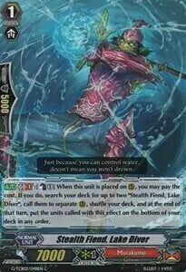 Stealth Fiend, Lake Diver [G Format] Card Front