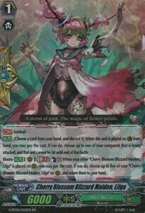 Cherry Blossom Blizzard Maiden, Lilga Card Front