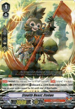 Stealth Beast, Etekon [V Format] Card Front