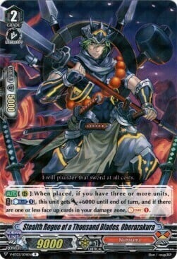 Stealth Rogue of a Thousand Blades, Oborozakura [V Format] Card Front