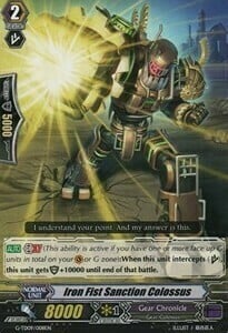 Iron Fist Sanction Colossus Card Front