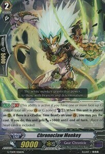 Chronoclaw Monkey Card Front