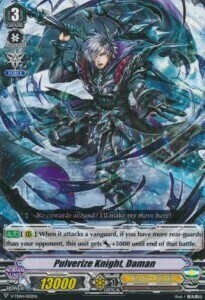 Pulverize Knight, Daman [V Format] Card Front