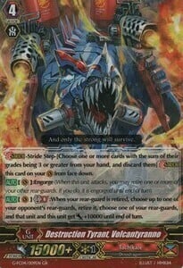 Destruction Tyrant, Volcantyranno Card Front