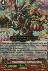 Conquering Supreme Dragon, Closer Dragon Card Front