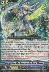 One Who Surpasses the Storm, Thavas Card Front