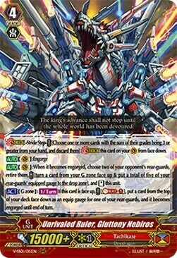 Unrivaled Ruler, Gluttony Nebiros Card Front