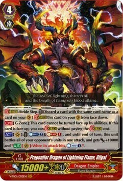 Progenitor Dragon of Lightning Flame, Gilgal [V Format] Card Front