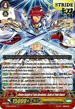Divine Knight of Twin Absolutes, Saint of Twin Sword [V Format] Card Front