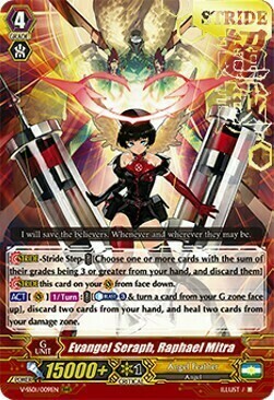 Evangel Seraph, Raphael Mitra [V Format] Card Front