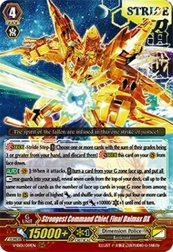 Strongest Command Chief, Final Daimax DX Card Front