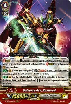 Universe Ace, Bustered [V Format] Card Front