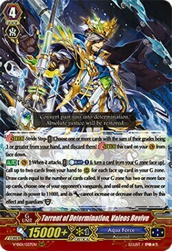 Torrent of Determination, Valeos Revive [V Format] Card Front