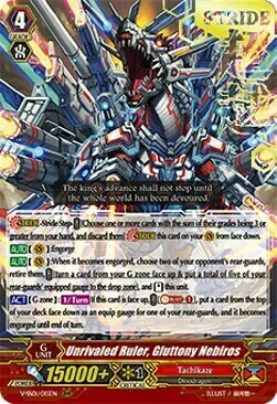 Unrivaled Ruler, Gluttony Nebiros Card Front