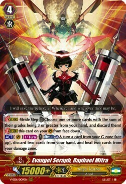 Evangel Seraph, Raphael Mitra [V Format] Card Front