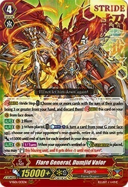 Flare General, Dumjid Valor Card Front