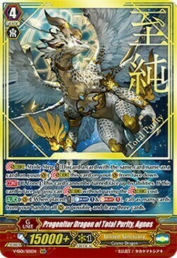 Progenitor Dragon of Total Purity, Agnos [V Format] Card Front