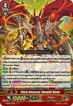 Flare General, Dumjid Valor Card Front