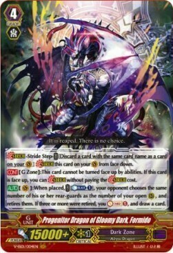 Progenitor Dragon of Gloomy Dark, Formido [V Format] Card Front