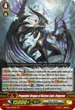 Progenitor Dragon of Horizon Limit, Origorem Card Front